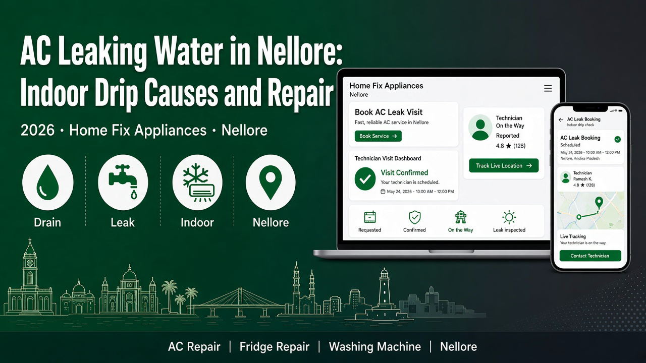 AC leaking water Nellore — Home Fix Appliances Nellore blog 2026