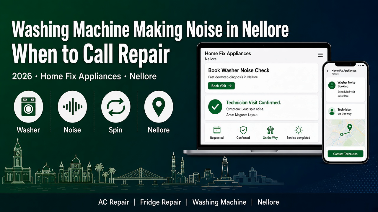 washing machine noise repair Nellore — Home Fix Appliances Nellore blog 2026